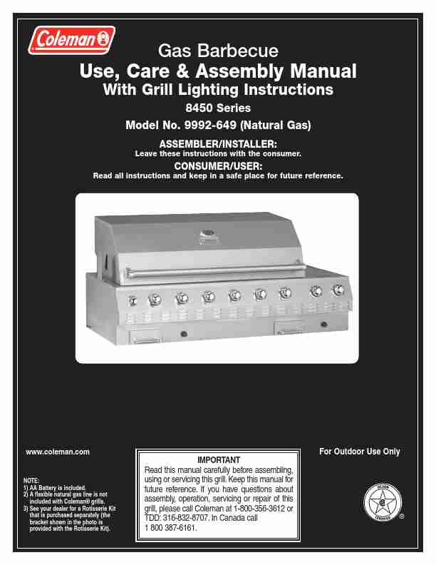 Coleman Gas Grill 8450 Series-page_pdf
